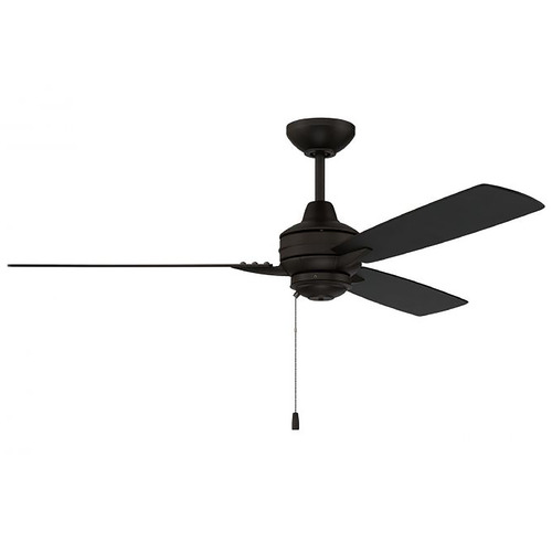 Moto 52-Inch Damp Fan in Flat Black by Craftmade Lighting