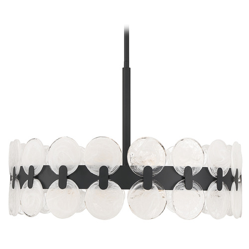 Boca 27.50-Inch Chandelier in Matte Black by Savoy House