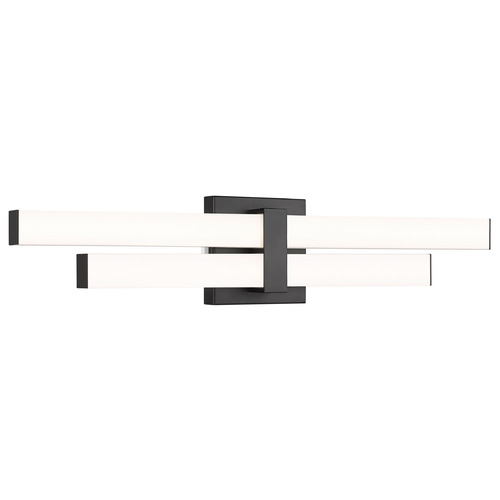 Z-Lite Z-Lite Zane Matte Black LED Vertical Bathroom Light 1008-25W-MB-LED