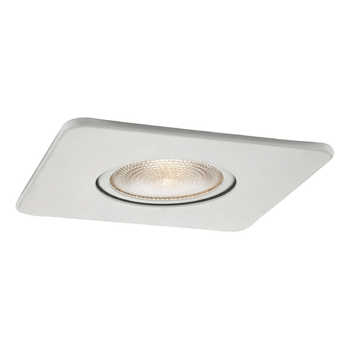 White Adjustable Square Gimbal Trim for 4-Inch Recessed Housings