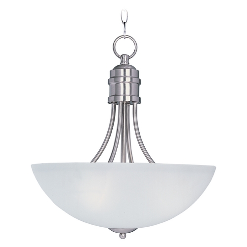 Maxim Lighting Logan Satin Nickel Pendant by Maxim Lighting 10044FTSN