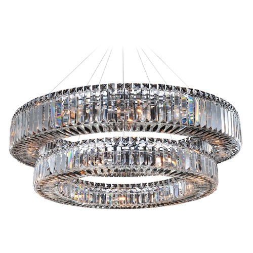 Allegri Lighting Rondelle 36in Round Pendant / 2 Tier 11774-010-FR001