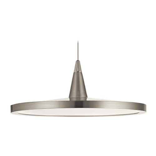 Jeno 9-Inch Brushed Nickel LED Pendant by Elan Lighting