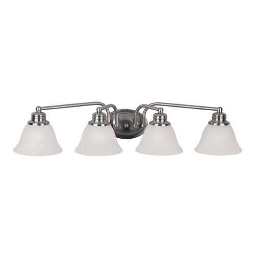 Maxim Lighting Malibu Satin Nickel Bathroom Light by Maxim Lighting 2689MRSN