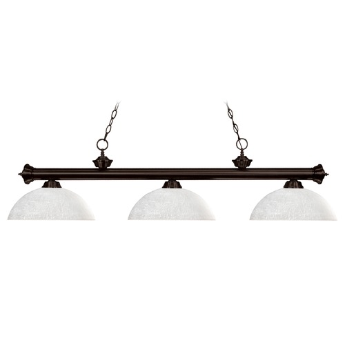 Riviera Bronze Billiard Light by Z-Lite