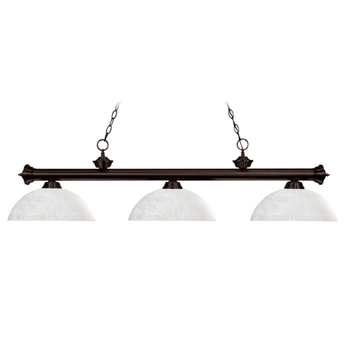 Z-Lite Riviera Bronze Billiard Light by Z-Lite 200-3BRZ-DWL14