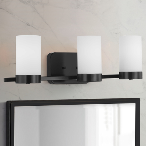 Elevate Black 3-Light Bathroom Light by Progress Lighting