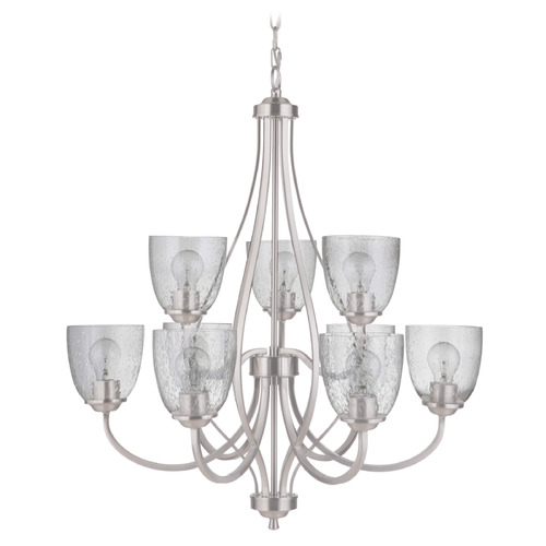 Craftmade Lighting Serene Brushed Polished Nickel Chandelier by Craftmade Lighting 49929-BNK