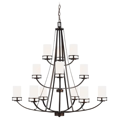 Generation Lighting Robie Bronze 12-Light Chandelier by Generation Lighting 3121612-710