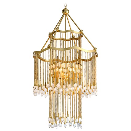 Corbett Lighting Kiara Gold Leaf Chandelier by Corbett Lighting 286-012