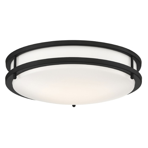 Glamour Matte Black LED Flush Mount by Nuvo Lighting
