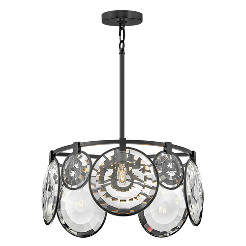 Nala 21.75-Inch Convertible Chandelier in Black by Fredrick Ramond