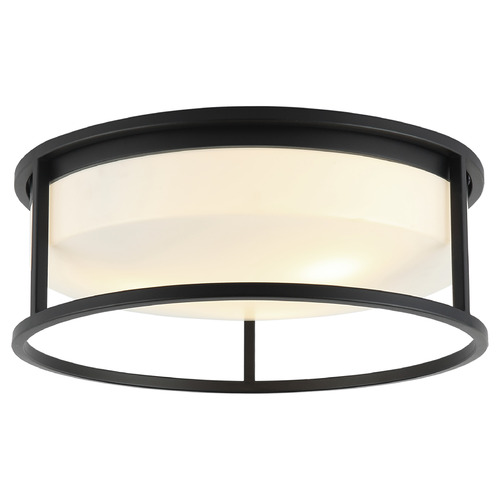 Matteo Lighting Framerton Matte Black LED Flushmount Light