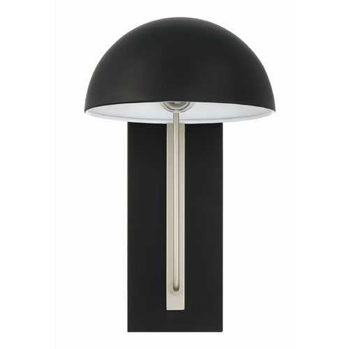 Craftmade Lighting Kahn Midnight & Satin Aluminum Outdoor Wall Light by Craftmade Lighting ZA4914-MNSA