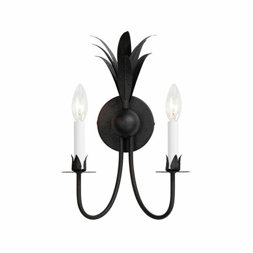 Paloma 2-Light Sconce in Anthracite by Maxim Lighting