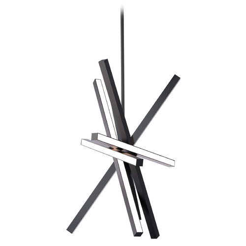 Parallax 28-Inch LED Pendant in Black by WAC Lighting