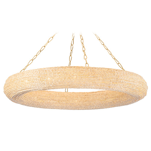 Corbett Lighting Corbett Lighting Lure Vintage Gold Leaf LED Pendant Light 384-50-VGL