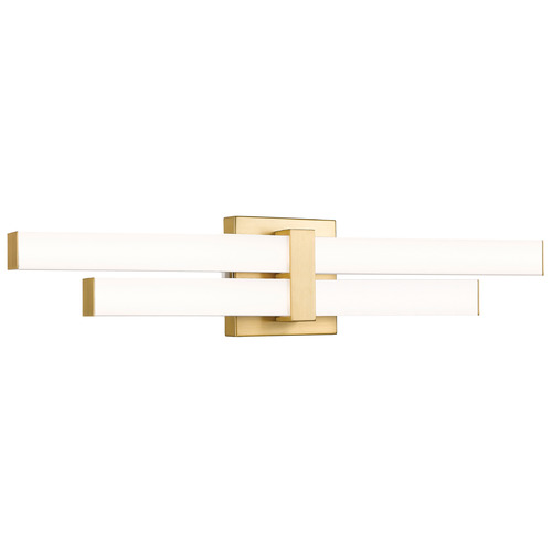 Z-Lite Zane Modern Gold LED Vertical Bathroom Light