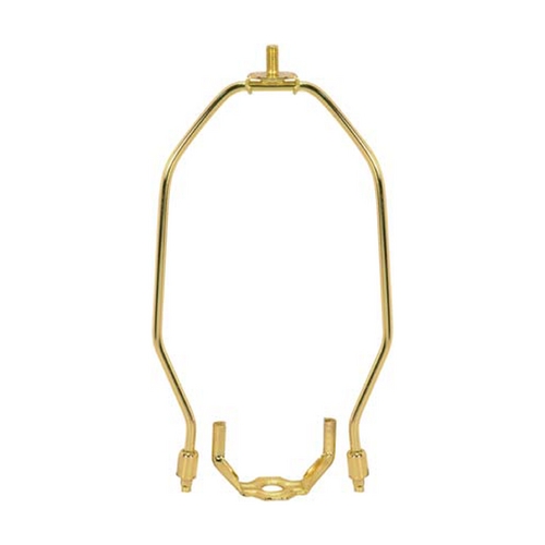 Light Duty Harp for Table and Floor Lamps - 7 Inches in Brass by Satco Lighting