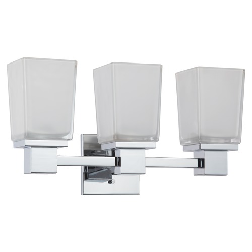 Parker Polished Chrome Bathroom Light by Nuvo Lighting