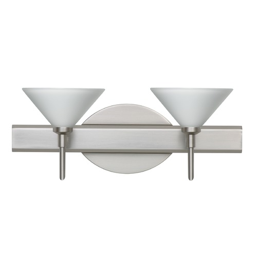 Besa Lighting Besa Lighting Kona Satin Nickel Bathroom Light 2SW-117607-SN