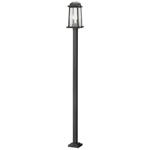 Millworks Black Post Light by Z-Lite