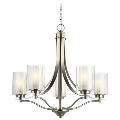 Generation Lighting Elmwood Park Brushed Nickel Chandelier by Generation Lighting 3137305-962