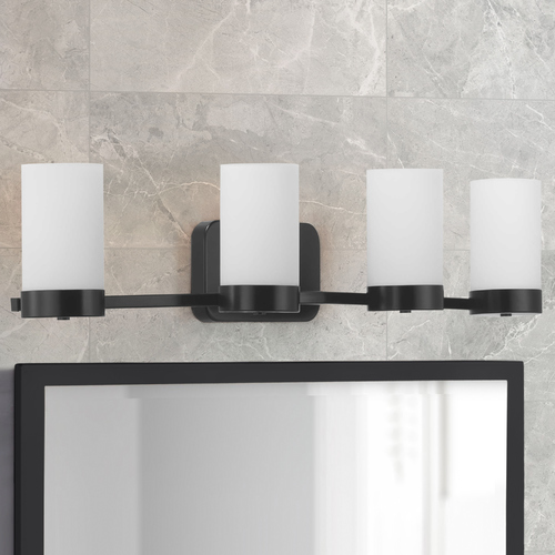 Elevate Black 4-Light Bathroom Light by Progress Lighting