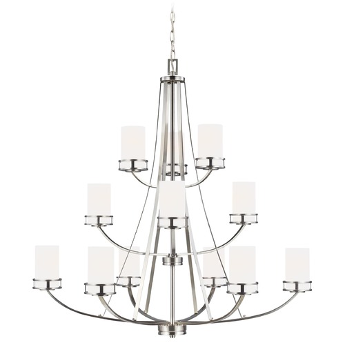 Generation Lighting Robie Brushed Nickel 12-Light Chandelier by Generation Lighting 3121612-962