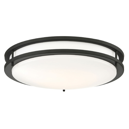Glamour Matte Black LED Flush Mount by Nuvo Lighting