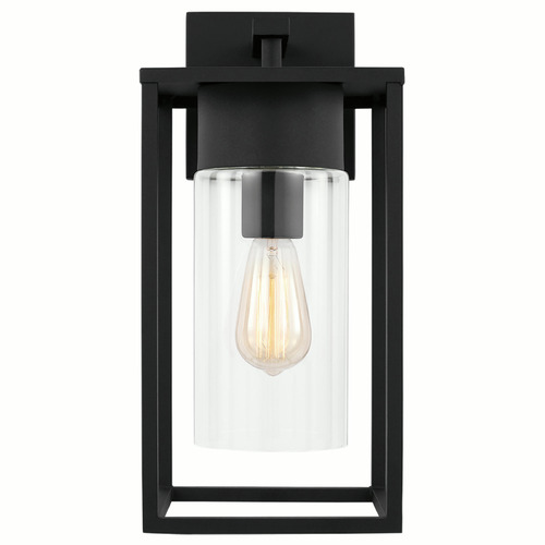 Visual Comfort Studio Collection Vado Black Outdoor Wall Light