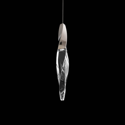 Kindjal LED Crystal Mini Pendant in Polished Nickel by Schonbek Beyond