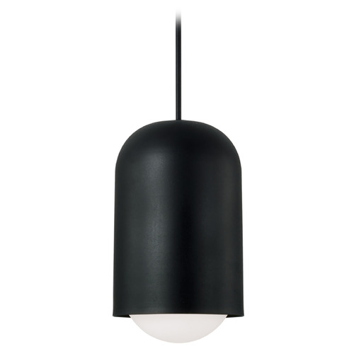 Capital Lighting Dolby Black Iron Pendant Light with Bowl / Dome Shade
