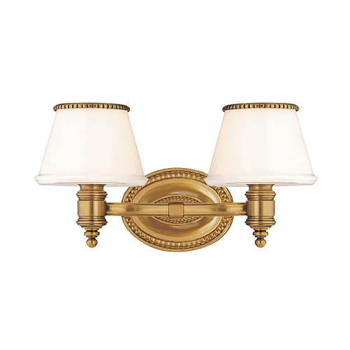 Richmond 2-Light Bath Light in Flemish Brass by Hudson Valley Lighting