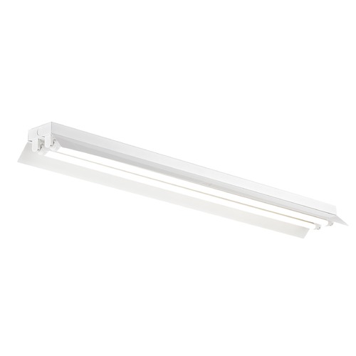 White Shop Light with Two Light - 48-Inch - Ballast Bypass Bulb Required