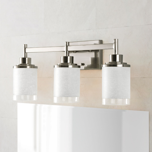 Progress Lighting Alexa Bathroom Light in Brushed Nickel by Progress Lighting P2978-09