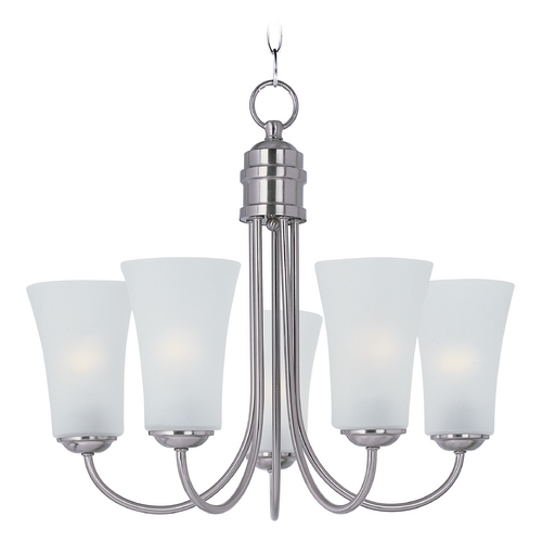 Logan Satin Nickel Chandelier by Maxim Lighting
