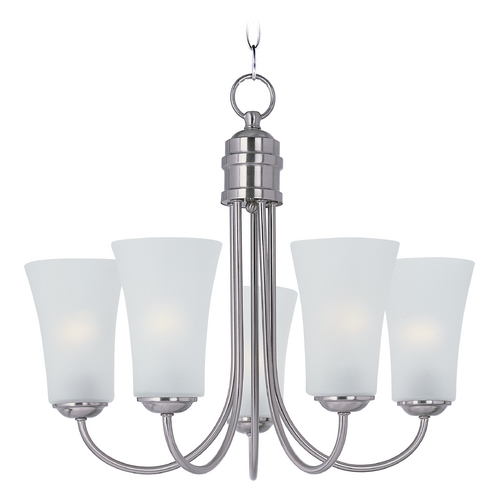 Maxim Lighting Logan Satin Nickel Chandelier by Maxim Lighting 10045FTSN