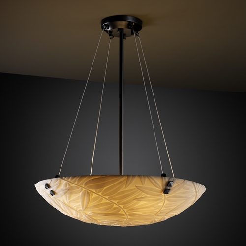 Justice Design Group Justice Design Group Porcelina Collection Pendant Light PNA-9661-35-BMBO-MBLK-F3