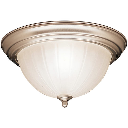 Kichler Lighting 13.25-Inch Flush Mount in Brushed Nickel by Kichler Lighting 8654NI