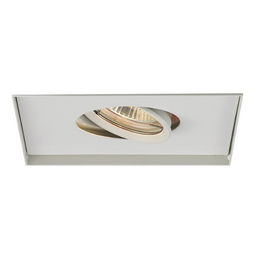 WAC Lighting 6-Inch Square Eyeball & Gimbal Ring White Recessed Trim by WAC Lighting MT-116TL-WT