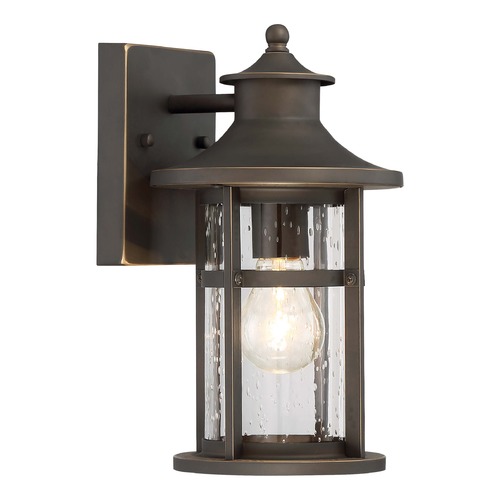 Outdoor Wall Light in Oil Rubbed Bronze & Gold by Minka Lavery