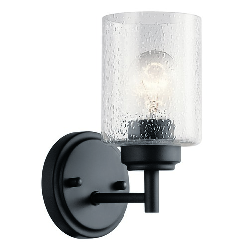 Winslow 9.25-Inch Black Wall Sconce by Kichler Lighting