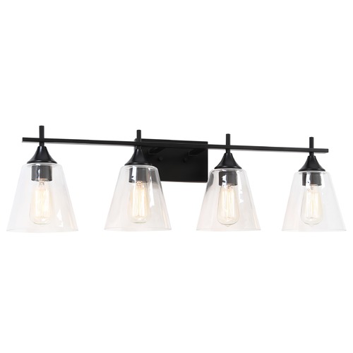 Matteo Lighting Hollis Black Bathroom Light by Matteo Lighting S09804BK