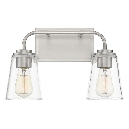 15-Inch Vanity Light in Brushed Nickel by Meridian