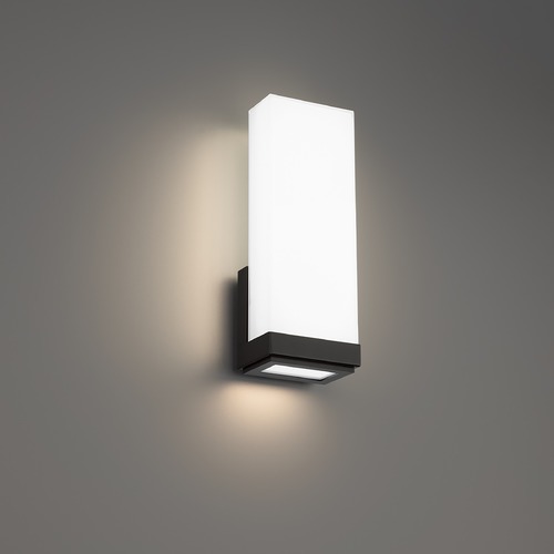 WAC Lighting Coltrane 14-Inch LED Wall Sconce in Black 3CCT 2700K by WAC Lighting WS-43114-27-BK