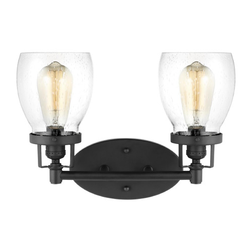 Generation Lighting Belton 15-Inch Midnight Black Bathroom Light by Generation Lighting 4414502-112