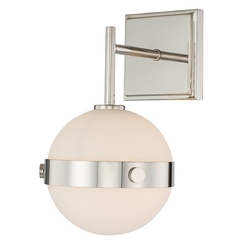 Tacoma Wall Sconce in Polished Nickel by Kalco Lighting