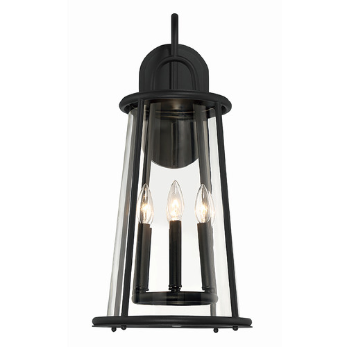 Eurofase Lighting Daulle 24.75-Inch Outdoor Wall Lantern in Black by Eurofase Lighting 42721-017