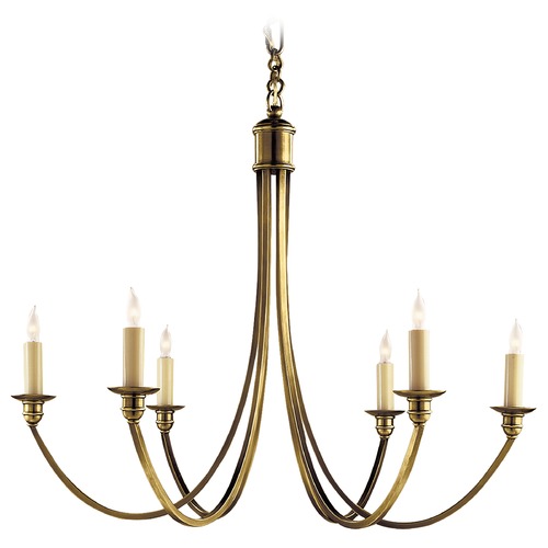 Visual Comfort Signature Collection Eric Cohler Venetian Chandelier in Antique Brass by Visual Comfort Signature SC5001HAB